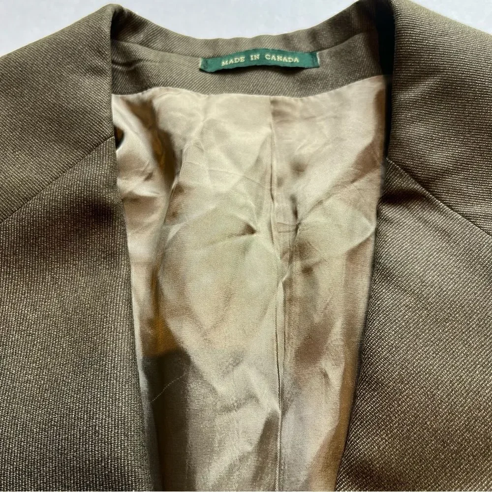 Chaps Ralph Lauren Men's Wool Sport Coat Olive Green Size 41R
